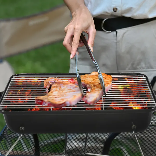 Portable Charcoal Grill β Tabletop Outdoor Barbecue Smoker β photo 7