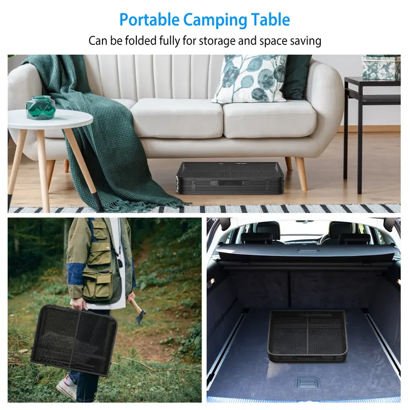 Foldable Camping Table Collapsible Picnic Aluminum Alloy Grill β photo 2
