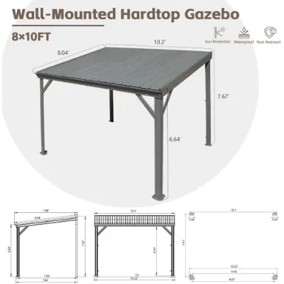 Lean to Gazebo with Upgraded Drainage System β photo 5