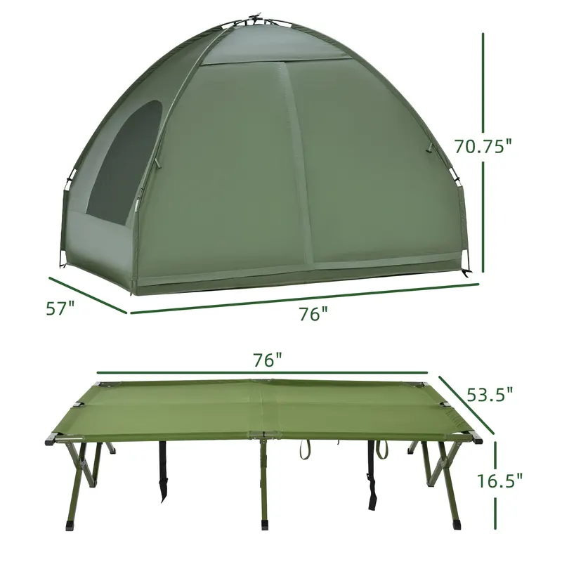 2-Person Tent Cot β 4-in-1 Elevated Camping Bed Combo with Air β photo 8