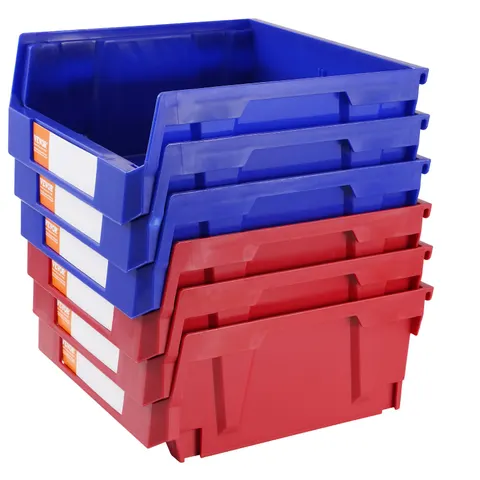 Plastic Storage Bin — (11-Inch X 11-Inch X 5-Inch)