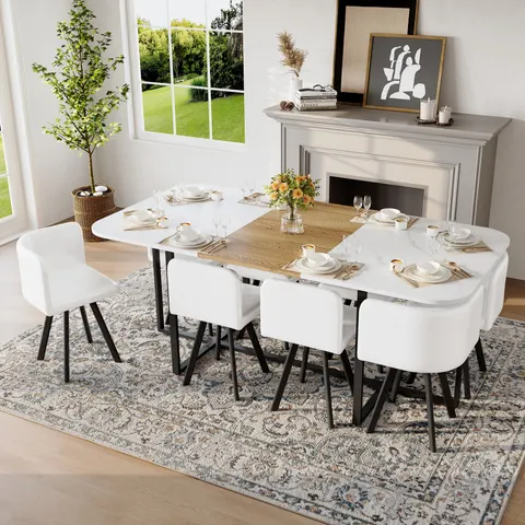 9-Piece Square Dining Table Set