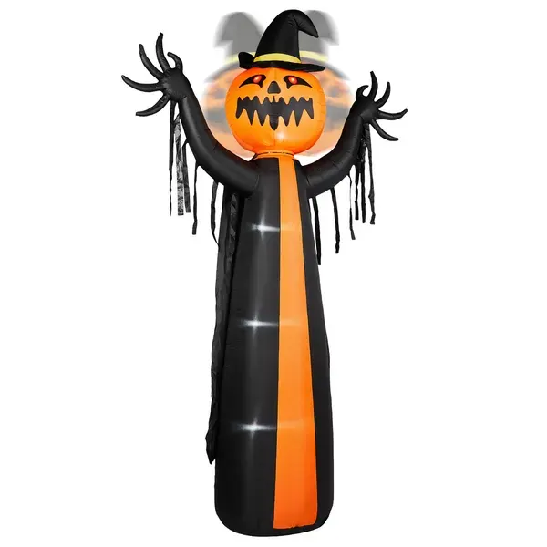 10ft Inflatable Halloween Decor with Rotatable Head Pumpkin β photo 6