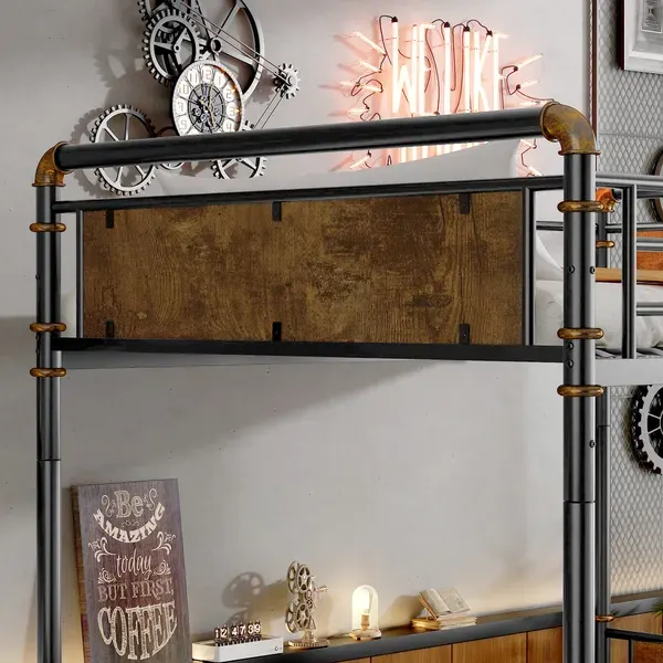 Twin XL Over Twin XL Metal Bunk Bed β photo 3