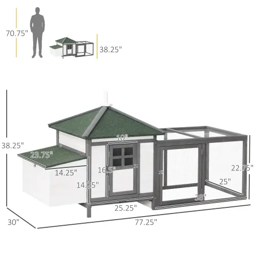 Wooden Chicken Coop with Nesting Boxes — photo 4