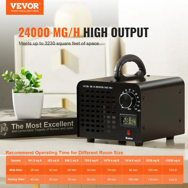 Ozone Generator — 24000mg/h Ozone Machine Odor Remover — photo 3