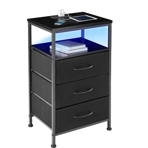 Nightstand with Charging Station