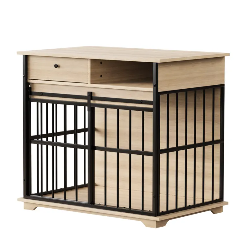 Dog Crate Furniture — Large Dog Cage Furniture with Tray — photo 3