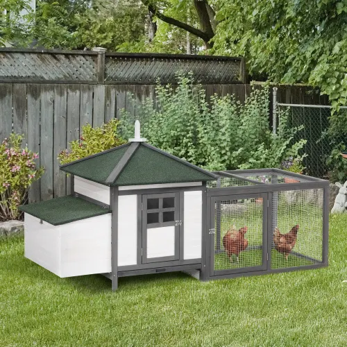 Wooden Chicken Coop with Nesting Boxes — photo 2