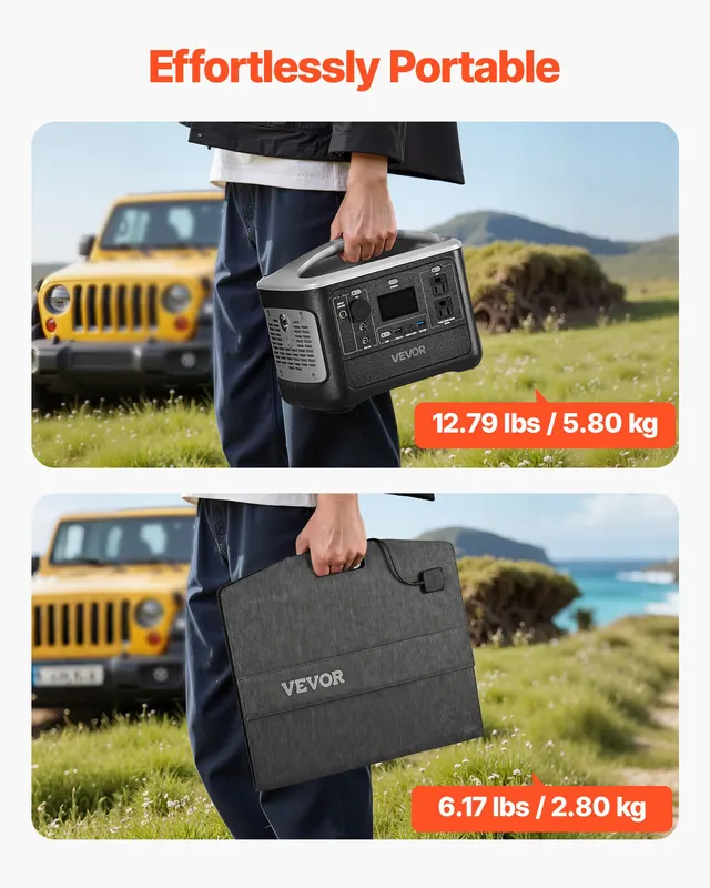 Portable Power Station with 100W Solar Panel β photo 4