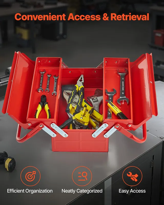 Metal Tool Box — 14-inch — photo 4