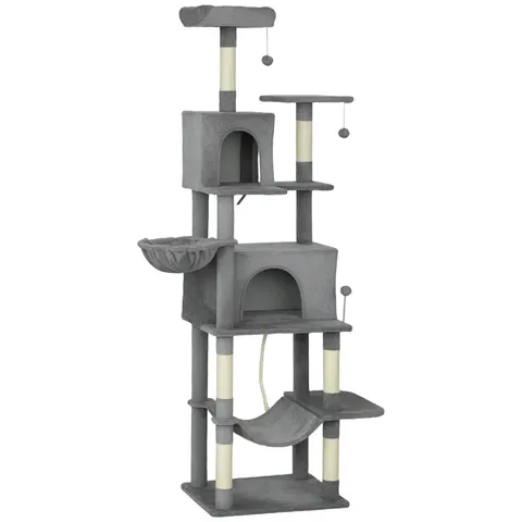 Multi-level Cat Tower — 80" Tall Cat Tree