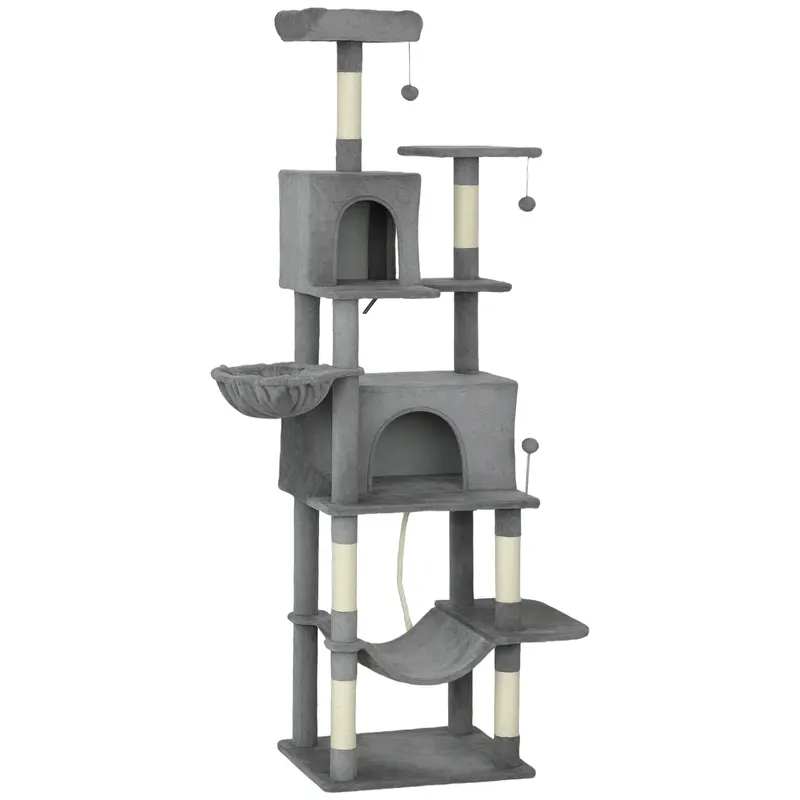 Multi-level Cat Tower — 80" Tall Cat Tree