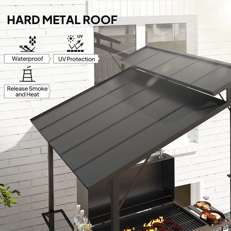 Hardtop Grill Gazebo with Double Metal Roof — photo 4