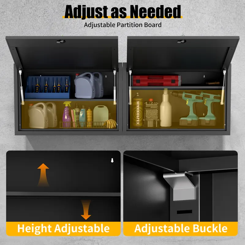 Heavy Duty Metal Wall Mounted Tool Storage Cabinet Steel Metal — photo 3
