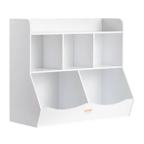 Wood Kid Storage Cubby β Toy Storage Organizer with Bookshelf