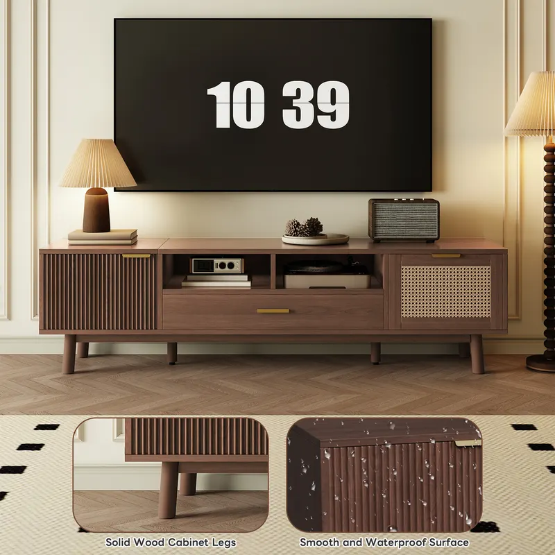 Wood Fashionable TV Stand for 75 TVs — photo 4