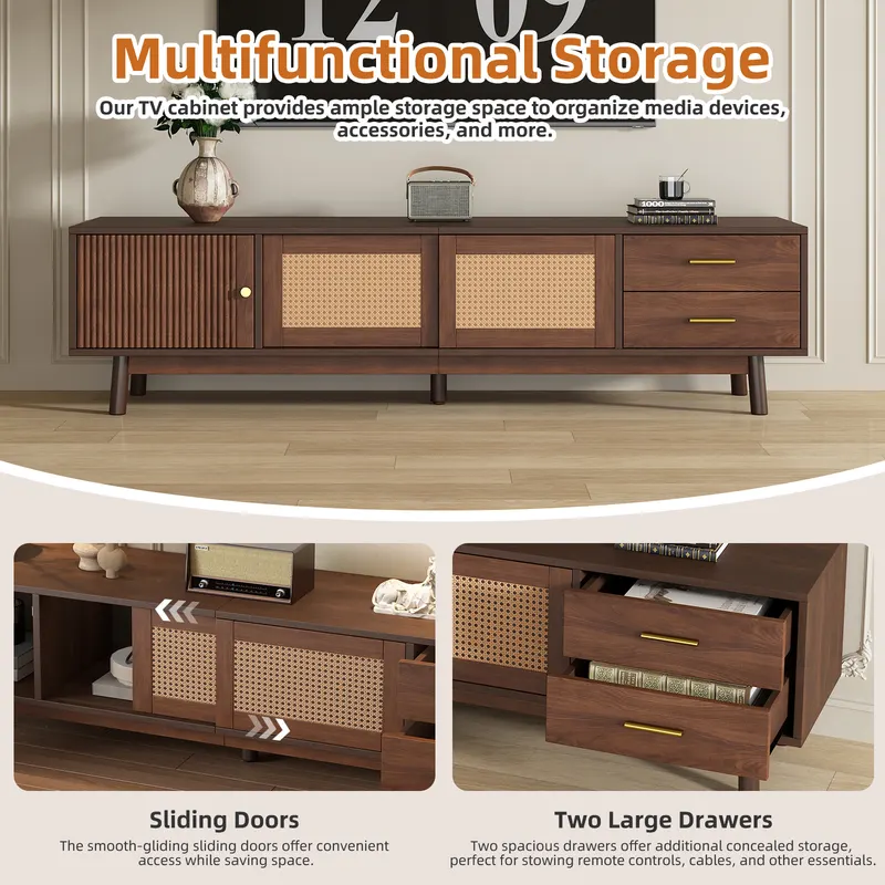 Mid Century Modern TV Stand for 80 TVs β photo 6