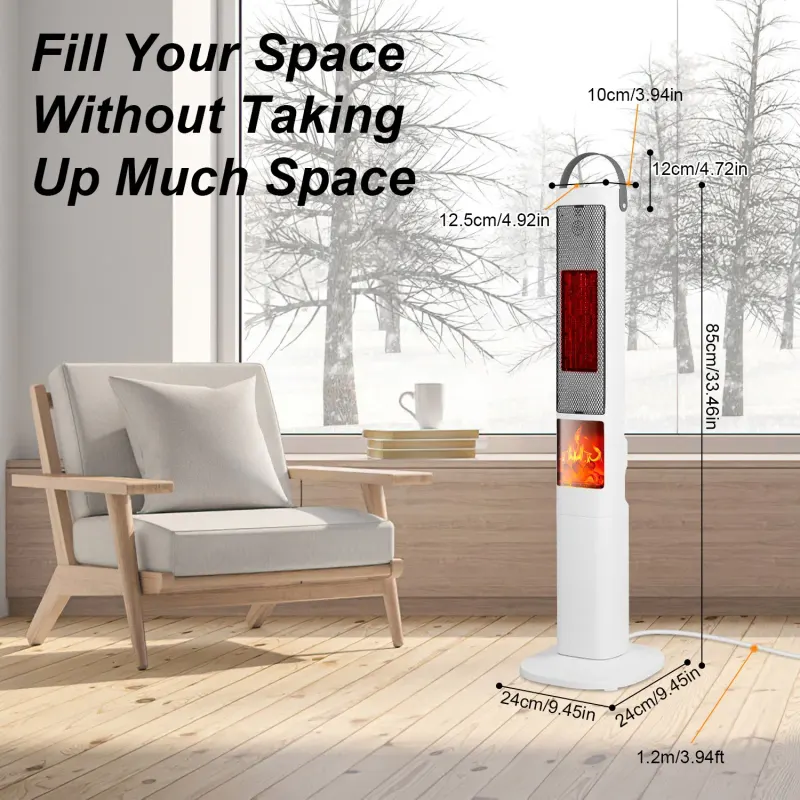3-in-1 Quiet Space Heater — 120° Wide Coverage — photo 8