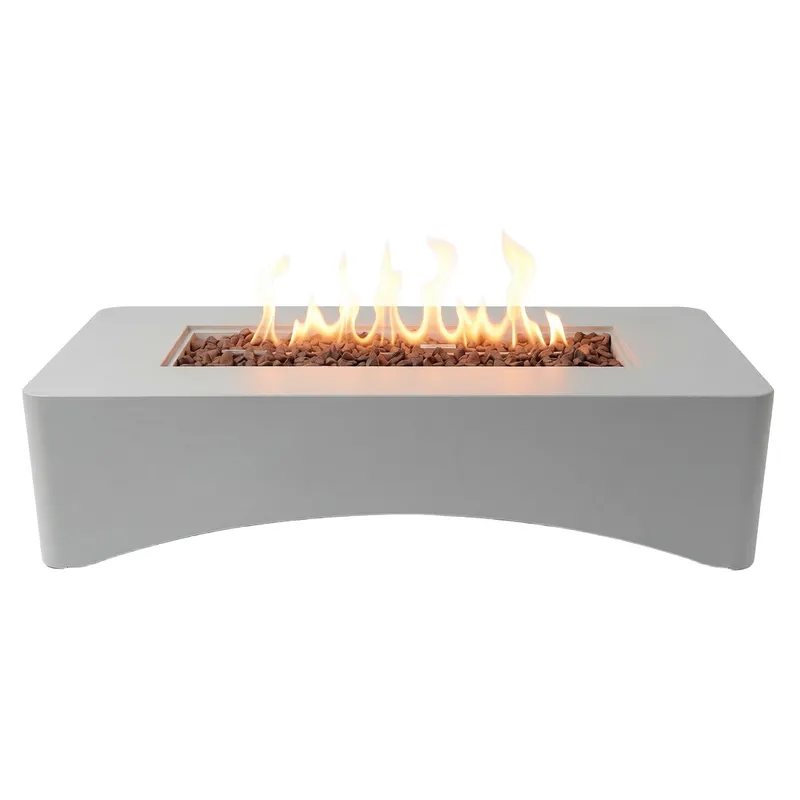 56 Propane Fire Pit Table Rectangular Outdoor Gas Fire Pit 50000 — photo 3