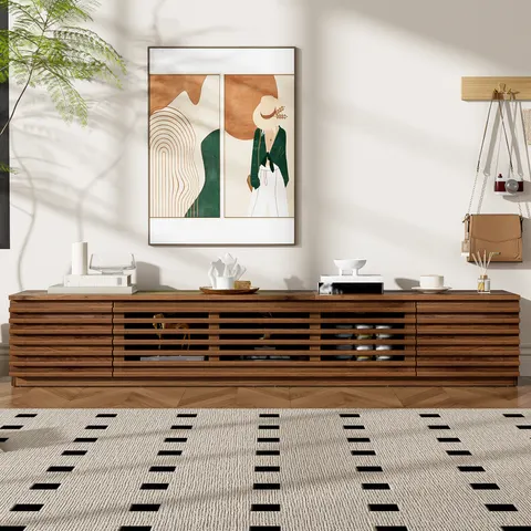 70 Inch Modern TV Stand for TVs Up to 80