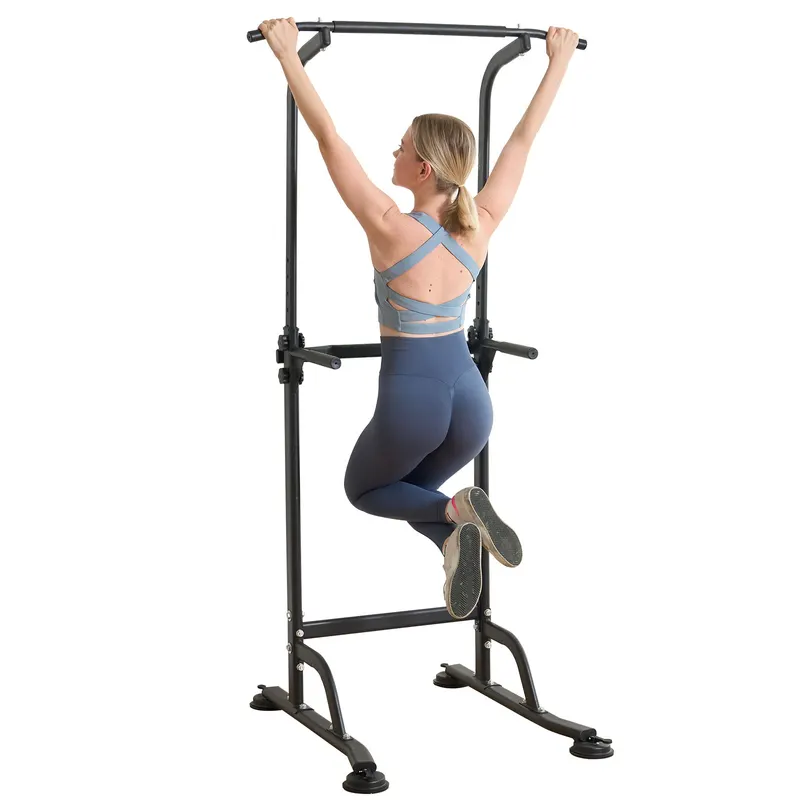 Adjustable Power Tower Pull Up Bar Dip Station — photo 2