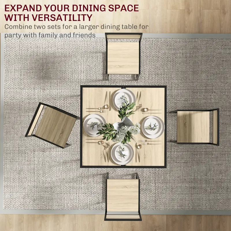 3-Piece Dining Room Set — Industrial Kitchen Table Set — photo 3