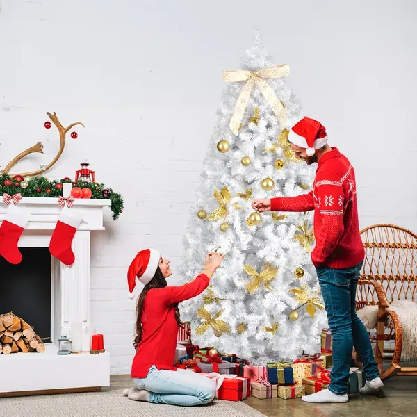 7.5 FT Artificial Christmas Tree with DIY 400 Warm White LED — photo 6