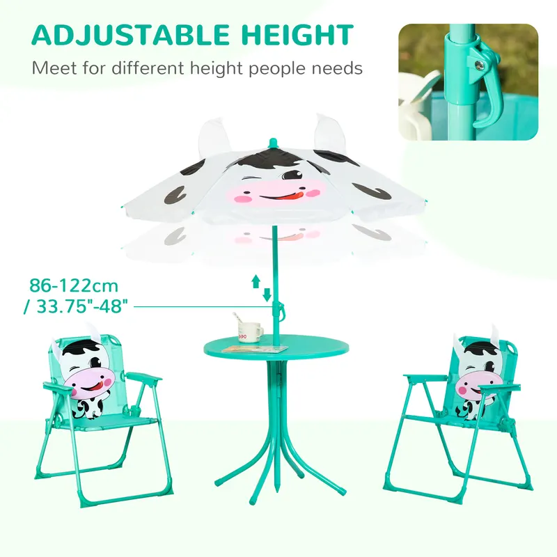 Kids Table and Chair Set — Outdoor Folding Garden Furniture — photo 8