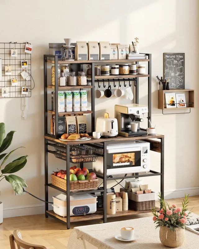 Kitchen Bakers Rack — 5 Ft Power Cable Bakers Rack with Power — photo 4
