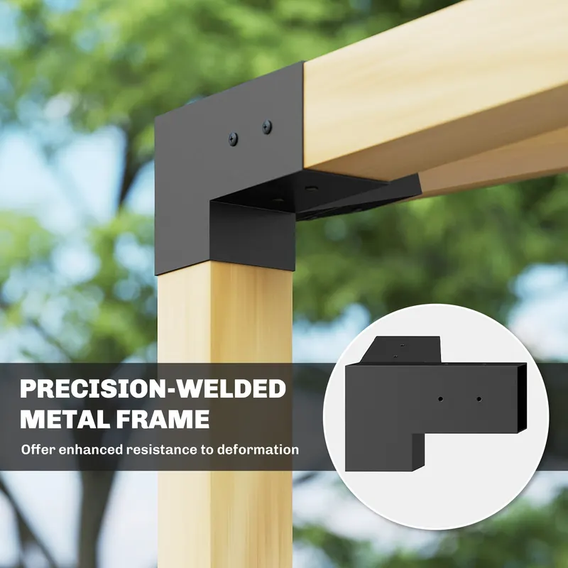 Pergola Kit — 15° Slanted Pergola Bracket Kit with 3-Way — photo 6