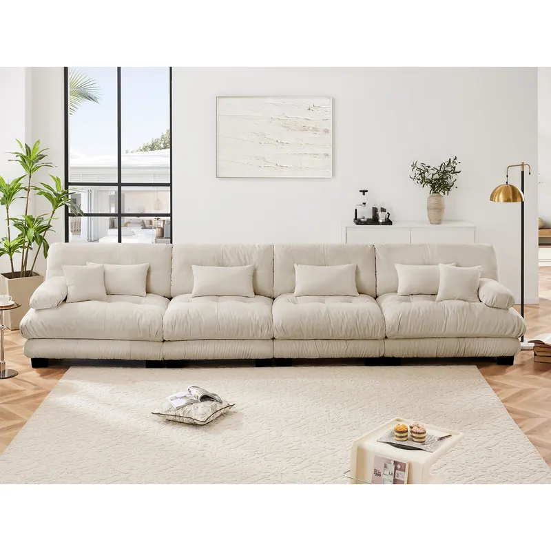 4-Seater Sectional Sofa Modular Deep Seat Sofa Couch β photo 4