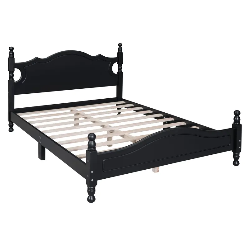 Full Size Wood Platform Bed Frame — photo 5