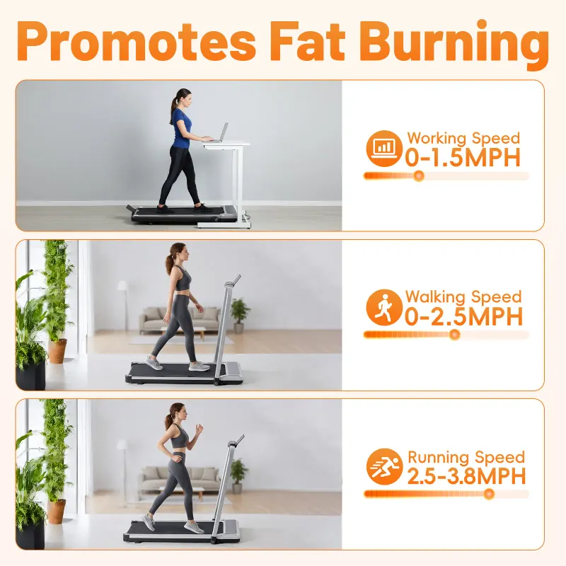 Compact Armless Treadmill — Quiet Under Desk Walking Pad — photo 8