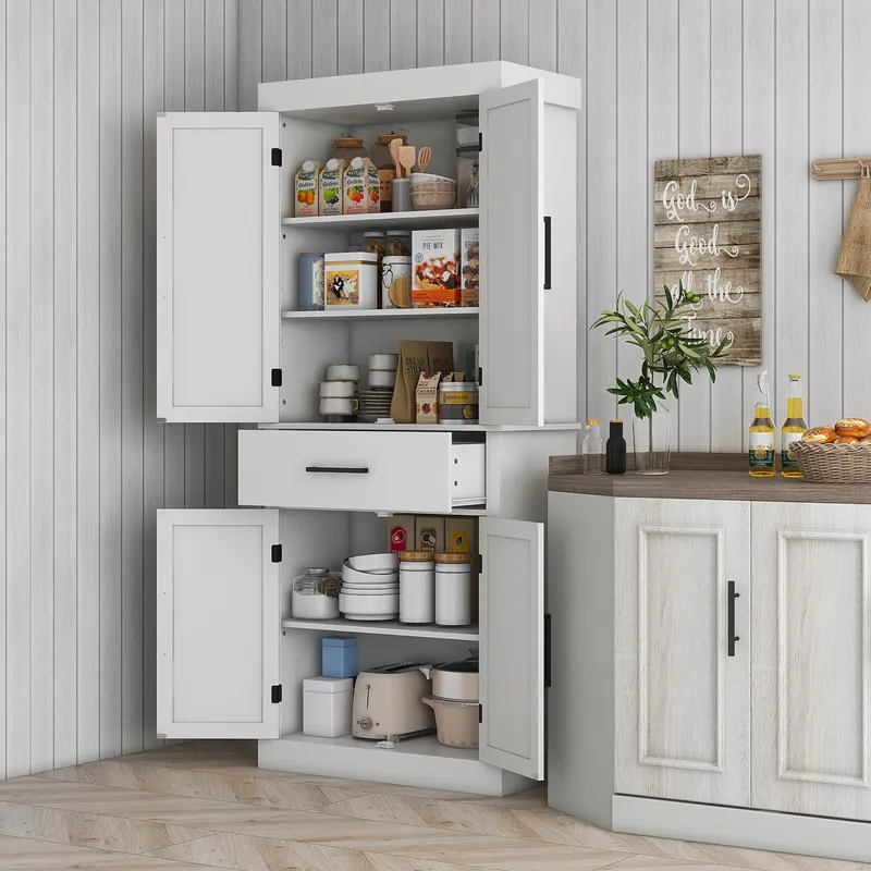72" Tall Kitchen Cabinet β Kitchen Pantry Cabinet with Barn β photo 6