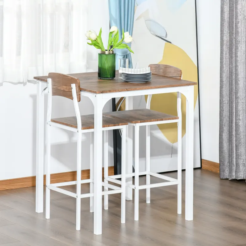 3 Piece Industrial Counter Height Dining Table Set β photo 5