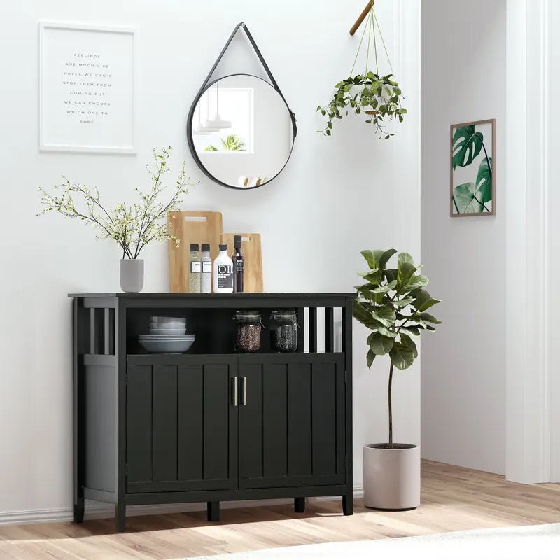 Sideboard Buffet Cabinet — Coffee Bar Cabinet with 2 Doors — photo 2