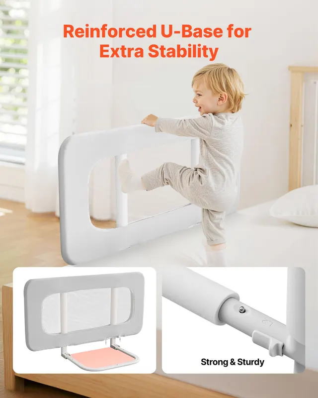 Toddler Bed Rail — Kids Beds Guard Rail with Reinforced Iron — photo 2