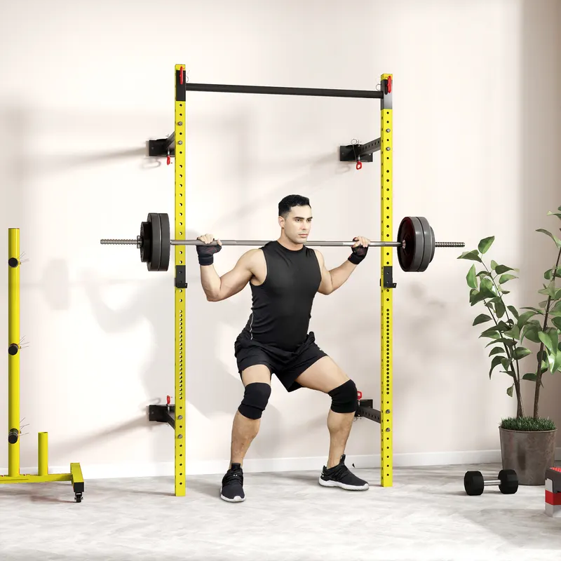 Folding Squat Rack with Pull Up Bar — photo 2