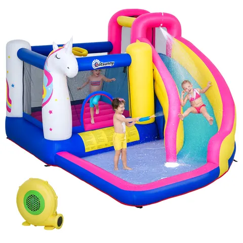 Inflatable Water Slide Bounce House with Trampoline