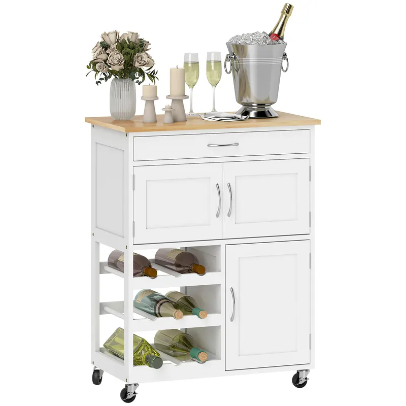 Rolling Kitchen Cart β Kitchen Island with Storage Drawer
