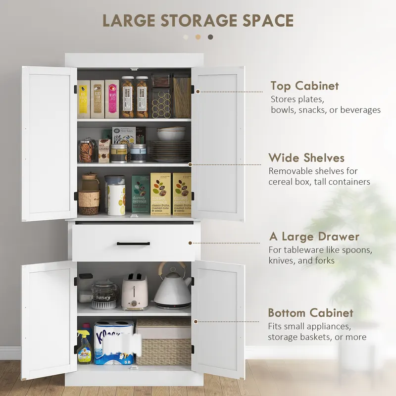 72" Tall Kitchen Cabinet β Kitchen Pantry Cabinet with Barn β photo 8