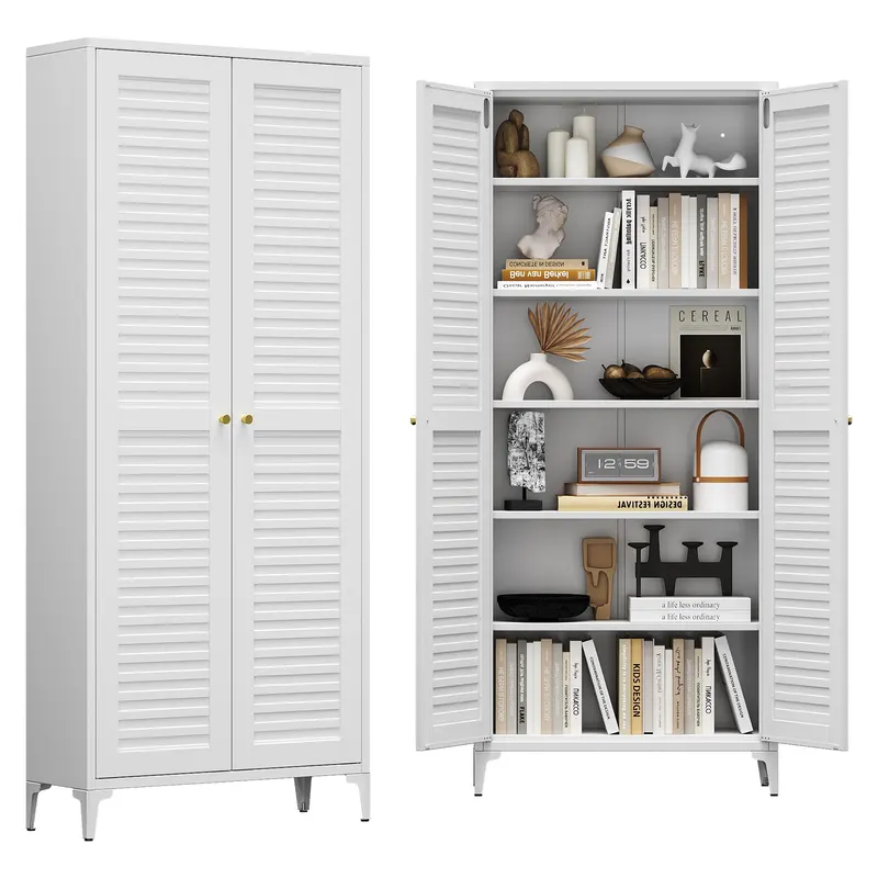 74inch H Metal Pantry Cabinet — Kitchen Pantry Storage Cabinets