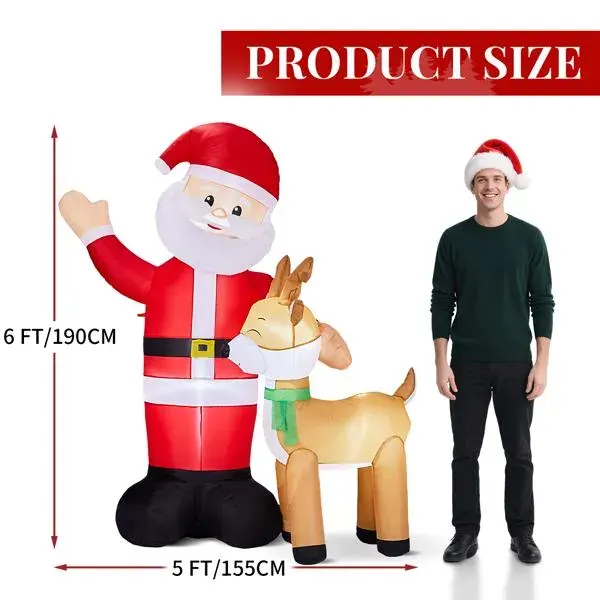 6.3FT Lighted Christmas Inflatable Decoration — photo 7