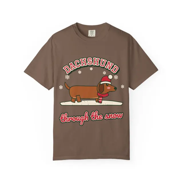 Dachshund Through The Snow Comfort Colors® Tee