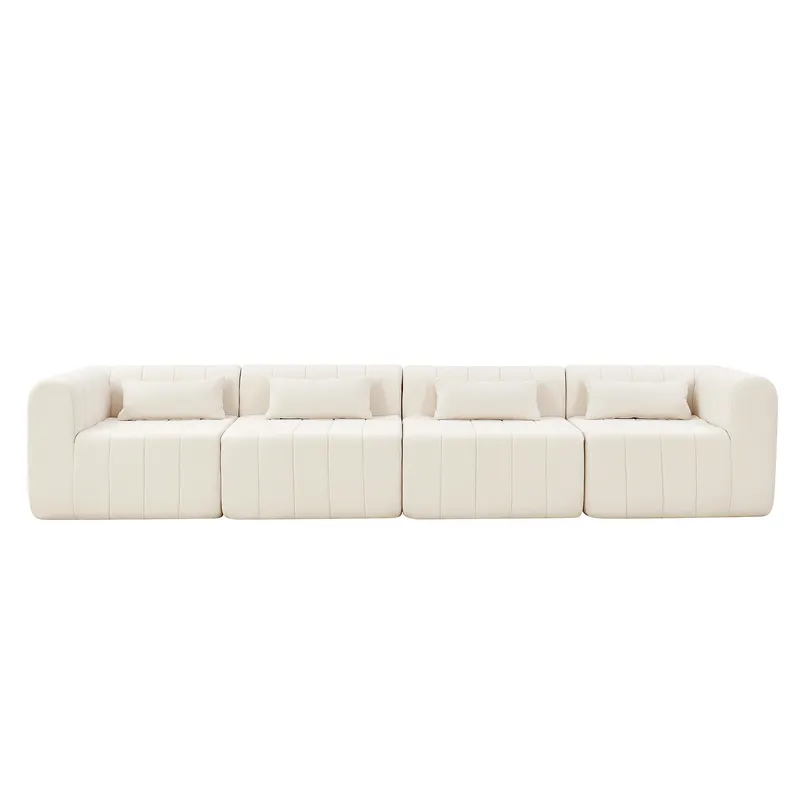 145.5 Inch Modular Full-compressed Sectional Sofa — photo 4