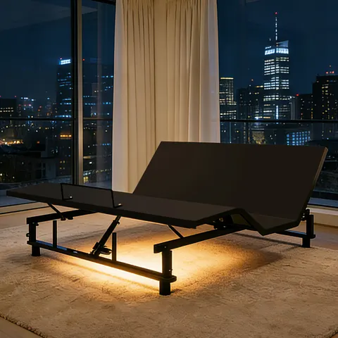 Adjustable Bed Base Frame Head and Foot Incline Quiet Motor King