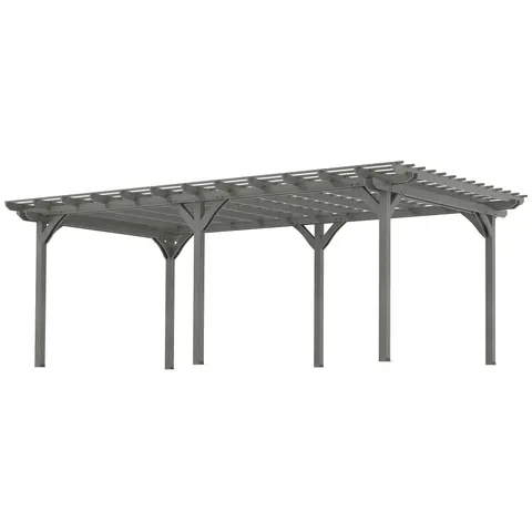 Outdoor Pergola — Wood Gazebo Grape Trellis with Stable