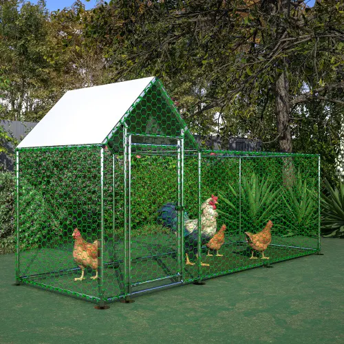 Poultry Habitat Cage with Lid for Chicken Coop — photo 4