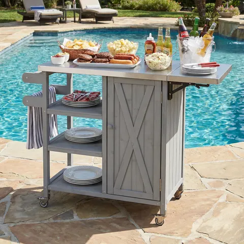 Foldable Outdoor Kitchen Island Patio Kitchen Island Outdoor